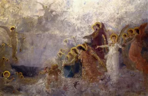Light of the Incarnation by Carl Gutherz Oil Painting