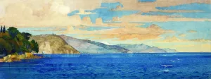 Santa Margherita Ligure by Carl Johan Forsberg Oil Painting