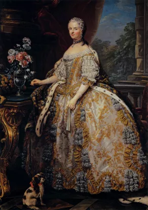 Portrait of Marie Leszczynska, Queen of France by Carle Van Loo Oil Painting