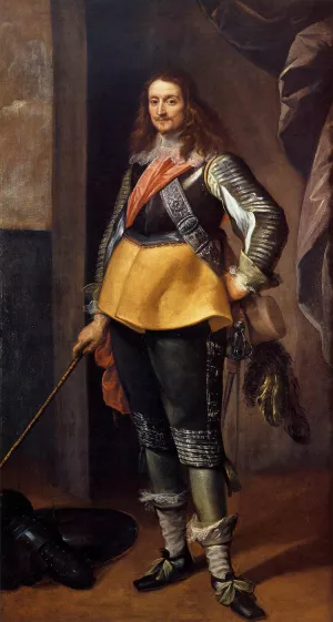 Portrait of a Gentleman in Armour by Carlo Francesco Nuvolone Oil Painting