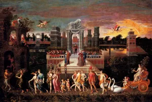 An Allegory of the Triumph of Spring by Caron Antoine Oil Painting
