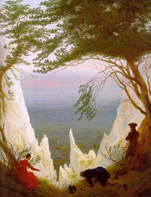 Chalk Cliffs on Rugen by Caspar David Friedrich Oil Painting