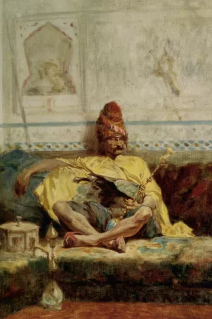 Seated Bashi Bazouk by Charles Bargue Oil Painting