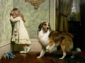 A Special Pleader by Charles Burton Barber Oil Painting