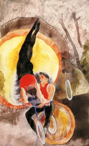 Acrobats by Charles Demuth Oil Painting