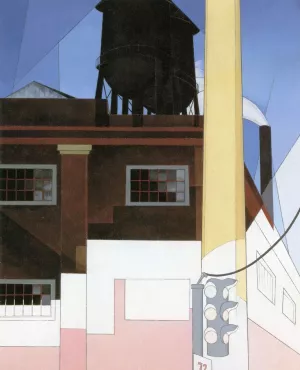 And the Home of the Brave by Charles Demuth Oil Painting
