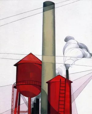 Buildings by Charles Demuth Oil Painting