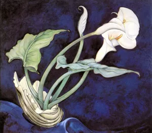 Calla Lilies Bert Savoy by Charles Demuth Oil Painting