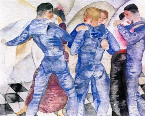 Dancing Sailors by Charles Demuth Oil Painting