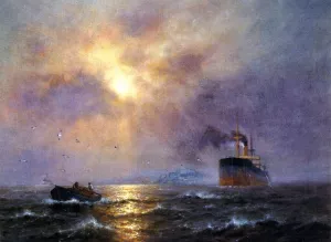 Passing Through the Golden Gate, Fort Mason by Charles Dorman Robinson Oil Painting