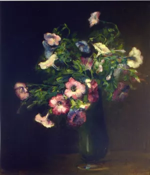 Petunias by Charles Ethan Porter Oil Painting