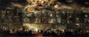 The Salon of 1779 by Charles-Germain De Saint-Aubin Oil Painting