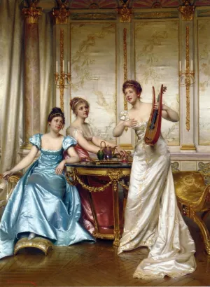 The Charming Performance by Charles Joseph Soulacroix Oil Painting