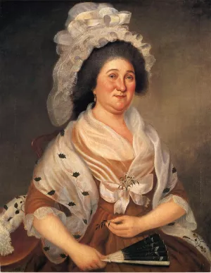 Mrs. Elijah Etting by Charles Peale Polk Oil Painting