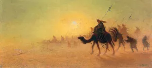 Crossing the Desert by Charles Theodore Frere Oil Painting