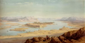 Above Aswan by Charles Vacher Oil Painting