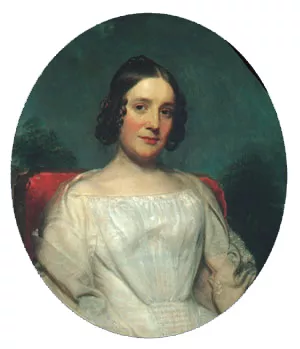Mrs. Adrian Baucker Holmes by Charles Wesley Jarvis Oil Painting