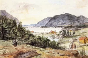 View of West Point from the Side of the Mountain by Charles Willson Peale Oil Painting