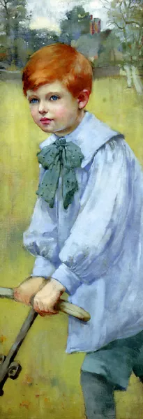 Portrait Of Meredith Frampton by Christabel A. Cockerell Oil Painting