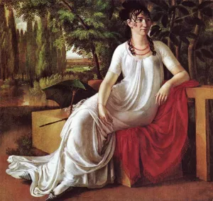 Portrait of Wilhelmine Cotta by Christian Gottlieb Schick Oil Painting