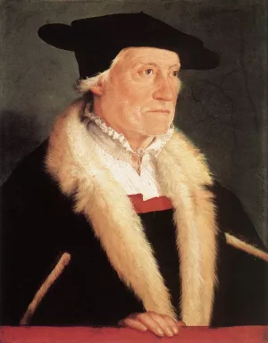 Portrait of the Cosmographer Sebastien Munster by Christoph Amberger Oil Painting