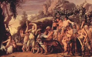 Triumph of Bacchus by Claes Cornelisz Moeyaert Oil Painting