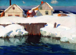 Winter Sun by Clarence Gagnon Oil Painting