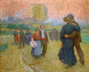 Evening Walk, Two Worlds by Claude-Emil Schuffenecker Oil Painting