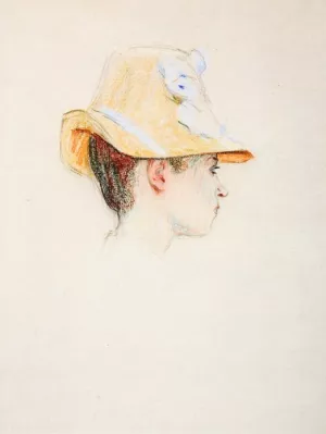 Woman with a Hat by Claude-Emil Schuffenecker Oil Painting