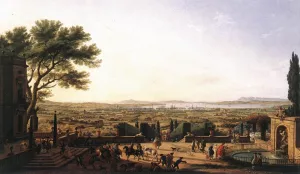 The Town and Harbour of Toulon by Claude-Joseph Vernet Oil Painting