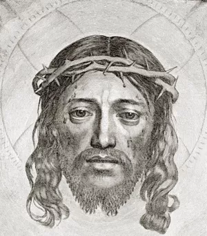 Face of Christ by Claude Mellan Oil Painting