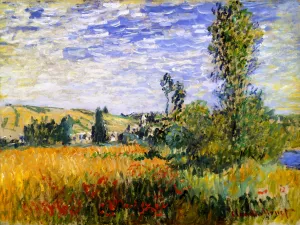 Landscape at Vetheuil by Claude Monet Oil Painting