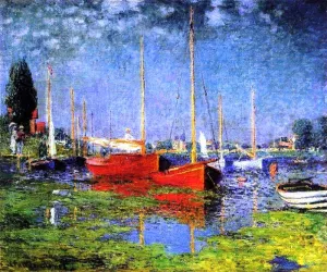 Pleasure Boats at Argenteuil Oil painting by Claude Monet
