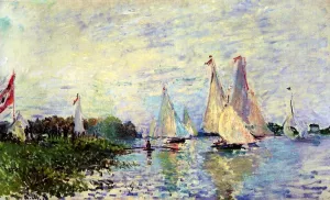 Regatta at Argenteuil by Claude Monet Oil Painting