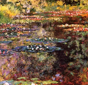 Water-Lilies 56 Oil painting by Claude Monet