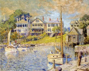At Edgartown, Martha's Vinyard Oil painting by Colin Campbell Cooper