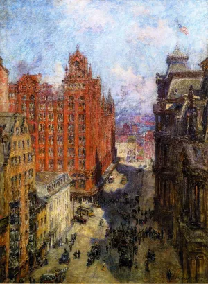 Broad Street Station, Philadelphia by Colin Campbell Cooper Oil Painting
