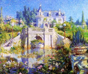 California Water Garden at Redlands by Colin Campbell Cooper Oil Painting