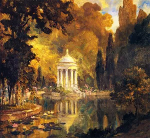 The Pool, Prince's Park, Arajnuez by Colin Campbell Cooper Oil Painting
