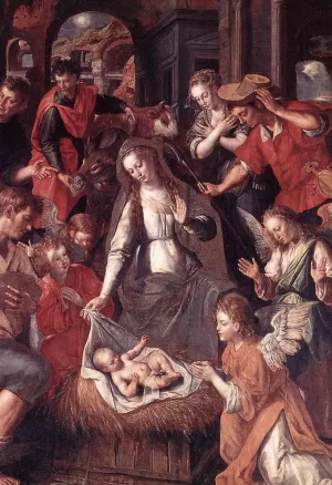Scene from the Life of the Virgin by Cornelis De Vos Oil Painting
