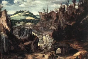 Landscape with Shepherds by Cornelis Van Dalem Oil Painting