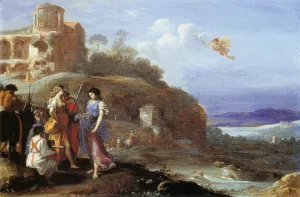 Mercury and Herse by Cornelis Van Poelenburgh Oil Painting
