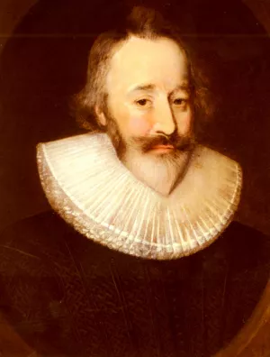 Portrait of Sir Henry Spiller of Laleham by Cornelius Janssens Ceulen Oil Painting