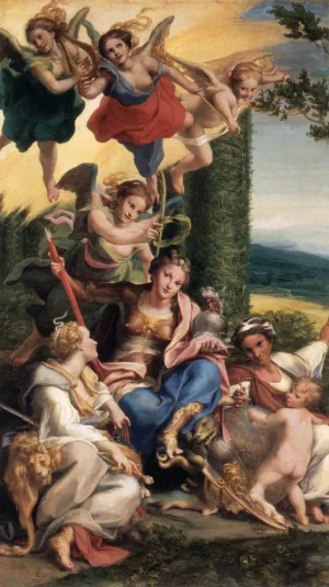 Allegory of Virtues by Correggio Oil Painting