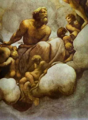 Apostle Simon by Correggio Oil Painting