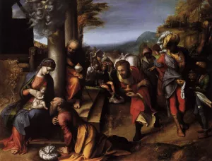The Adoration of the Magi by Correggio Oil Painting