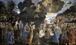 Tables of the Law with the Golden Calf by Cosimo Rosselli Oil Painting