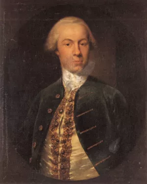 Portrait of General Allanby, Govenor of Santa Lucia by Cosmo Alexander Oil Painting