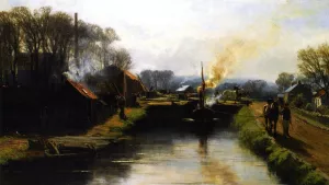 The Towpath by David Farquharson Oil Painting