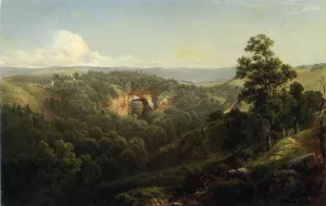 Natural Bridge, Virginia by David Johnson Oil Painting